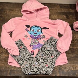 Vamperina Sweatshirt & matching leggings. 4T Disney Junior